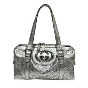 Gucci Metallic Silver Shoulder Bag